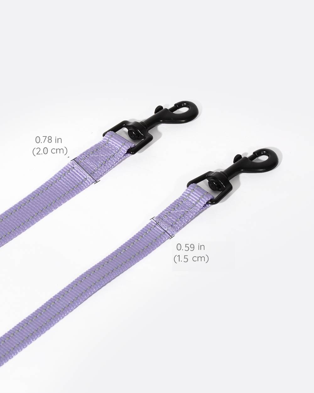 Simply Soft Reflective Dog Leash - Lavender